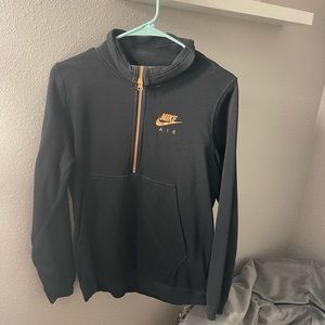 NIKE quarter zip with rose gold detail